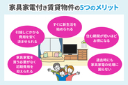 家具家電付き賃貸物件のメリット・デメリットは？　借りる際の注意点や向いている人の特徴も解説