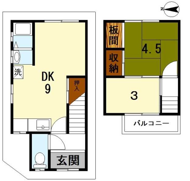 衣笠東開キ町貸家