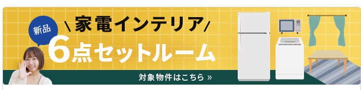 新品家電インテリア６点セットルーム